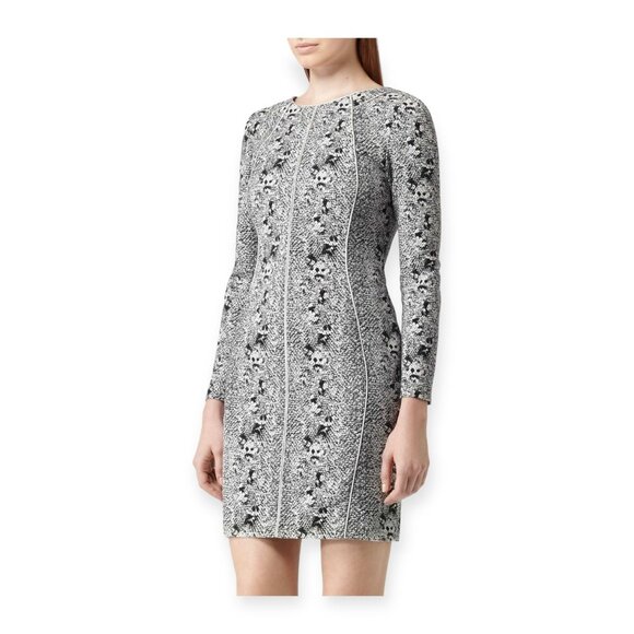 Reiss Fion Snake Print Sheath Dress Size 0 US / 4 UK / 32 EU - Picture 16 of 16